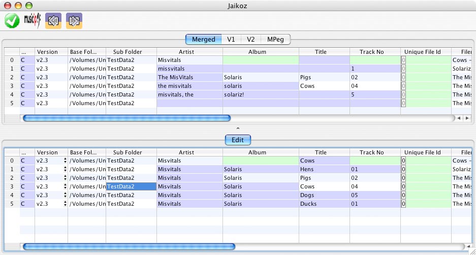 AutoCorrect ID3 tags Screenshot