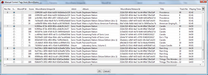 Manual Tag From MusicBrainz
