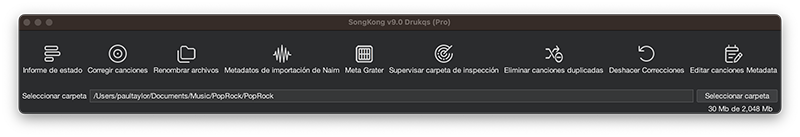 SongKong OSX Captura de pantalla